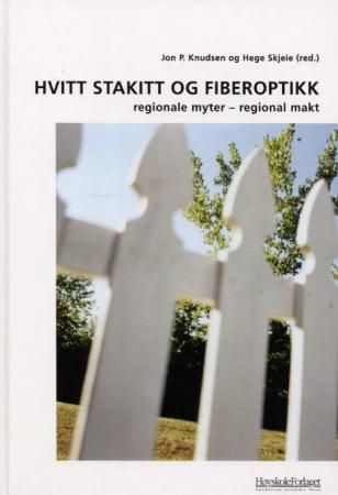 Hvitt stakitt og fiberoptikk