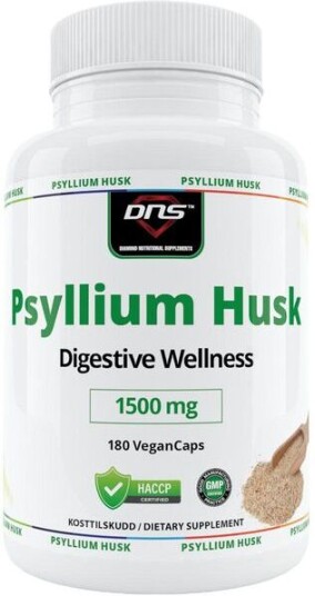 DNS Psyllium Husk Psylliumfrø   180 Kapsler