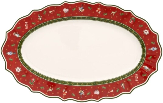 Villeroy & Boch Toy's Delight serveringsfat M 23,5x38 cm Hvit rød