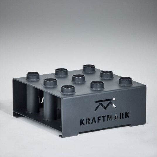 Kraftmark Oppbevaring av treningsutstyr - Vektstangholder 9stk, Stativ Stenger Kraftmark Oppbevaring av treningsutstyr - Vektstangholder 9stk, Stativ Stenger
