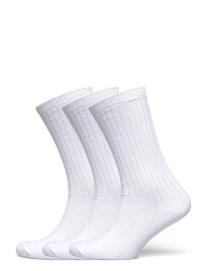 Weekday 3-Pack Rib Socks - White - 40/42 Weekday 3-Pack Rib Socks - White - 40/42