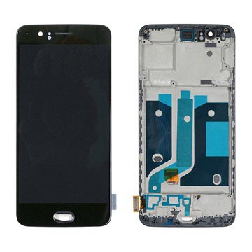 OnePlus 5 Frontdeksel / LCD-skjerm Svart OnePlus 5 Frontdeksel / LCD-skjerm Svart