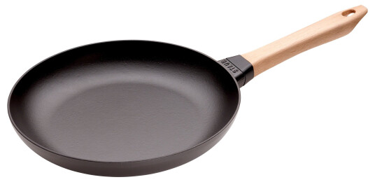 Staub Stekepanne med Lyst Trehåndtak 28 cm Staub Stekepanne med Lyst Trehåndtak 28 cm