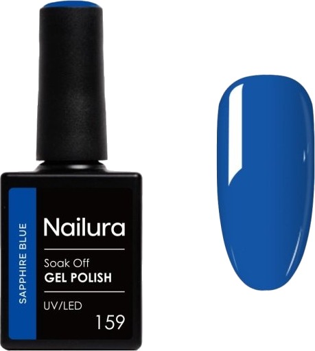 Nailura Gelpolish 159 – Safirblå – 10 ml