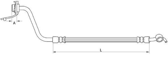 Bremseslange METZGER 4111057 Bremseslange METZGER 4111057