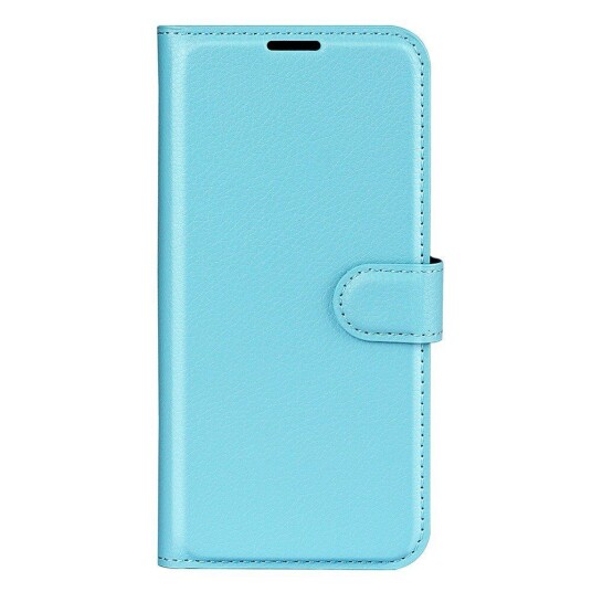 INCOVER Samsung Galaxy A14 (5G) PU Litchi Skin Flip Deksel med Lommebok - Blå