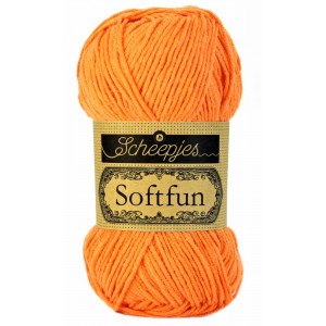 Scheepjes Softfun Garn Unicolor 2427 Oransje