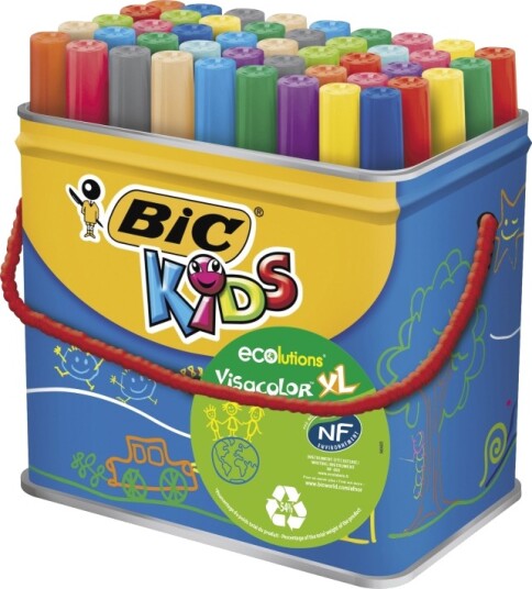 BIC Kids Visacolor XL Fiber-tip pens 48-set BIC Kids Visacolor XL Fiber-tip pens 48-set
