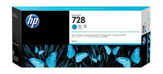 HP 728 / F9K17A Cyan Ink - Blekkpatron Blå HP 728 / F9K17A Cyan Ink - Blekkpatron Blå
