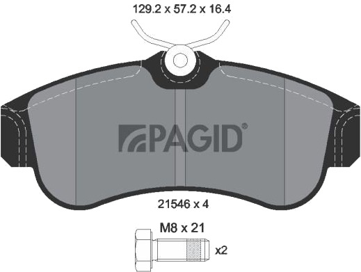 PAGID T5063N Bremseklosser PAGID T5063N Bremseklosser