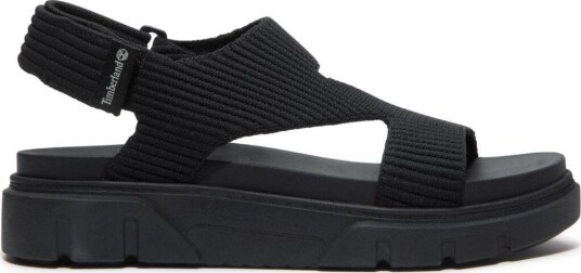 Timberland Women's Backstrap Sandal Black Knit 39