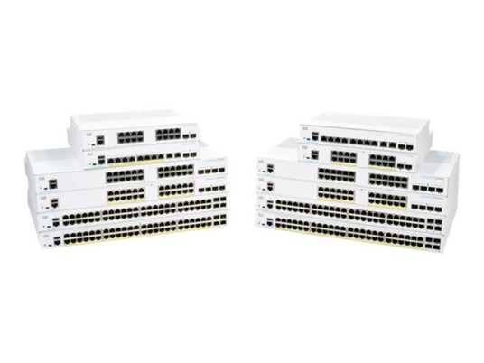 Cisco Business 250 Series Cbs250-24Fp-4G - Switch - L3 - Smart - 24 X 10/100/1000 (Poe+) + 4 X Gigabit Sfp - Rackmonterbar - Poe+ (370 W) - Gjenfabrikert