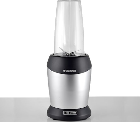 Champion 1000W Smoothieblender med BPA-fri Tritankanne og Isknuser - MB100 - Sølv/Sort Champion 1000W Smoothieblender med BPA-fri Tritankanne og Isknuser - MB100 - Sølv/Sort