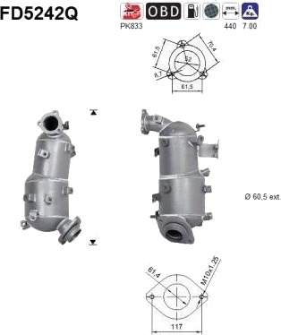 Partikkelfilter AS FD5242Q
