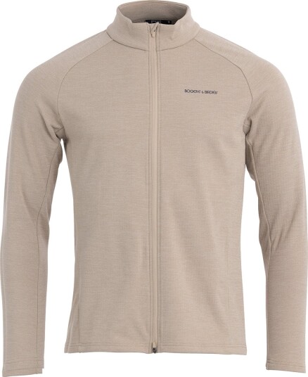 Bogeys & Birdies M Mid Layer Waffle Full Zip Beige Golfgenser herre Beige Large