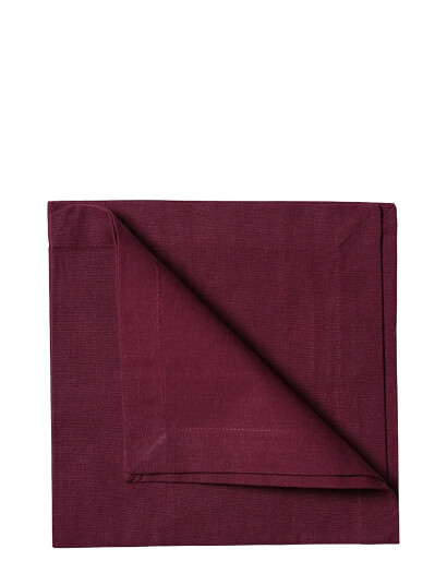 LINUM Robert Napkin 4 Pack Burgundy 45X45CM LINUM Robert Napkin 4 Pack Burgundy 45X45CM