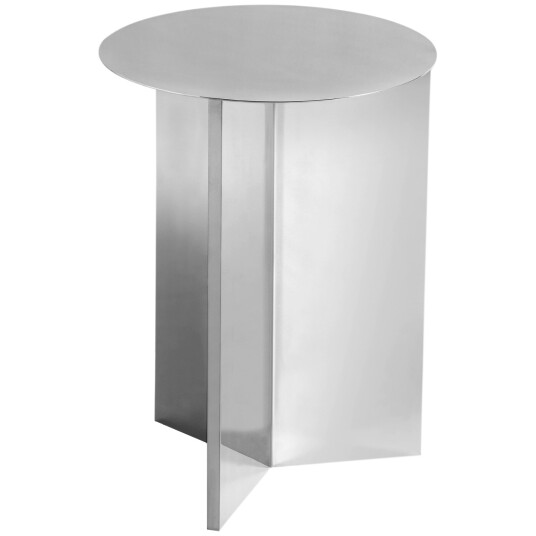 Hay Slit high sidebord Ø35 cm Mirror polished steel