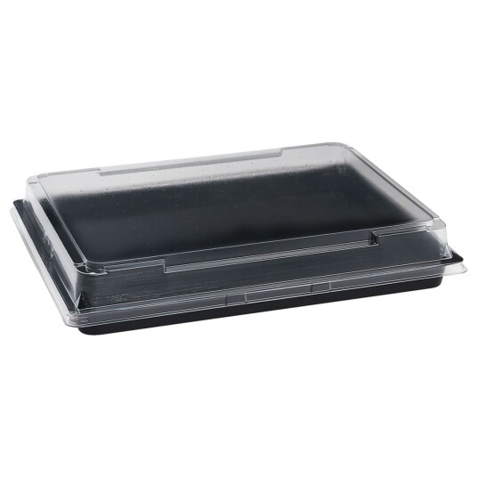 WIMEX Sushiboks aus PET 26.2x19.5x4.3 cm (LxBxH) Svart Rektangulær 200 Stykk / Forpakning