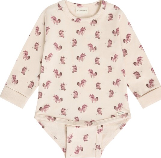 Minymo Body Ls Aop Sweat   PINK TINT   62