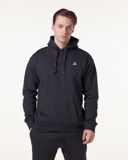 LEVITY Core Sweat Hoodie Dark Grey Melange - S