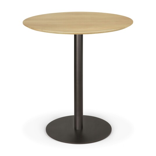 Ethnicraft Blend Bord Ø70 cm Mørk Bronse / Eik Ethnicraft Blend Bord Ø70 cm Mørk Bronse / Eik