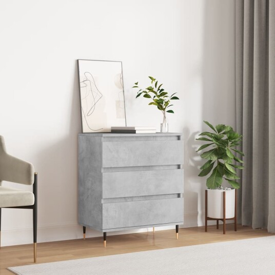 Skjenk betonggrå 60x35x70 cm konstruert tre Skjenk betonggrå 60x35x70 cm konstruert tre