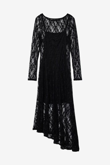 Vero Moda - Maxikjole vmBrooke LS Long Dress Jrs - Svart