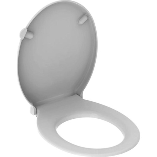 Geberit Toalettsete Antibakteriell Med Lokk Duroplast Hvit