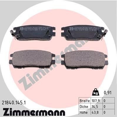 Bremseklosser ZIMMERMANN 21840.145.1 Bremseklosser ZIMMERMANN 21840.145.1