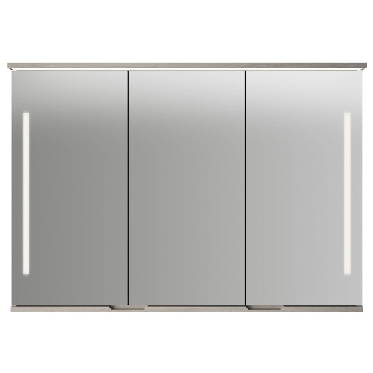 Linn Bad Sogn Speilskap med Integrert Belysning og Stikk Lys eik / 120cm Linn Bad Sogn Speilskap med Integrert Belysning og Stikk Lys eik / 120cm