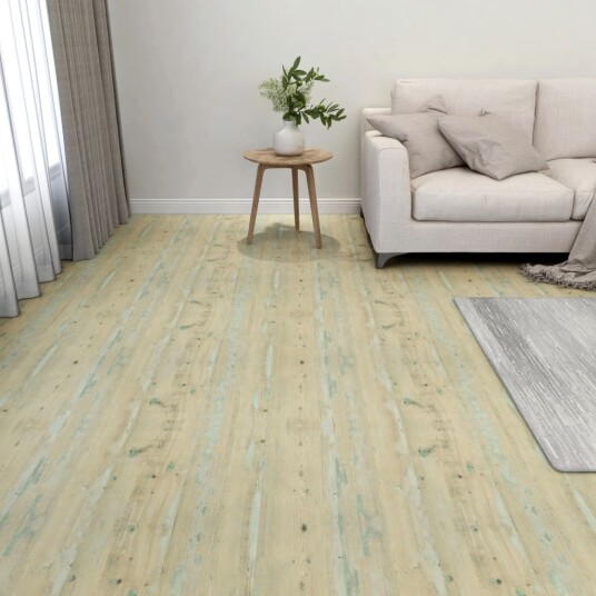 Selvklebende gulvplanker 20 stk PVC 1,86 m² lysebrun