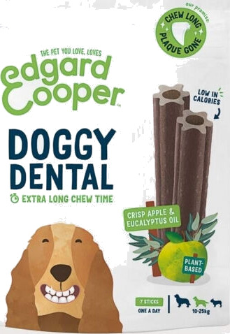 Edgard & Cooper™ Edgard & Cooper Doggy Dental Tyggepinner Eple & Eukalyptus 7-Pack (M)