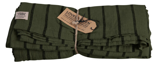 Lovely Linen Misty linduk 145X250 cm stripe forest