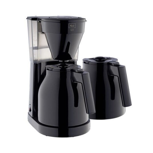 Melitta Easy 2.0 Therm Kaffetrakter med Termokanne Svart 12 Kopper