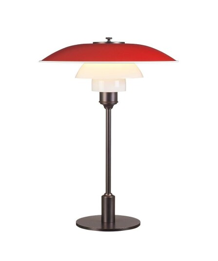 Louis Poulsen - PH 3½-2½ Bordlampe Rød