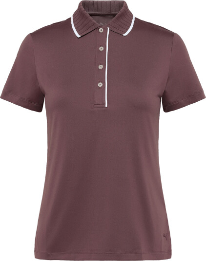 PUMA Golf W Cloudspun Bridges Ss Polo Brown S