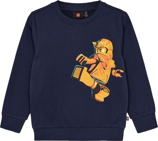 LEGO® Ninjago Collegegenser LWScout Dark Navy LEGO® Wear 4 år 104 Collegegenser Blå
