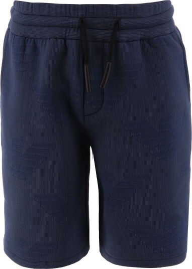 Emporio Armani Shorts   Marine Stripet m. Logoer   Emporio Armani   6 år 116   Shorts   Blå