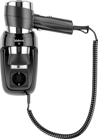 Valera Hotell hårføner Action Protect 1600 Socket; 25x30x13.5 cm (BxHxD); Svart
