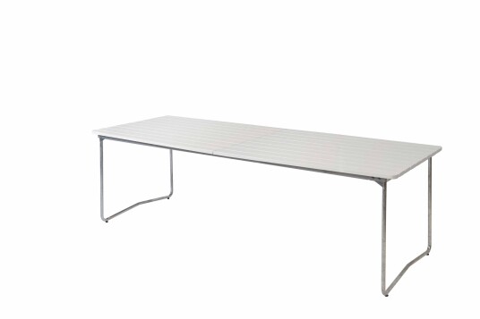 Grythyttan Stålmöbler Bord B31 Hvit Lakkert eik/galvanisert stål 230 x 92 cm Hvit