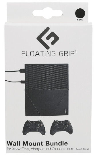 Floating Grip Xbox One and Controller Wall Mounts - Bundle (Black)