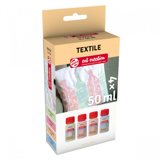 Art Creation Tekstilfarge Set 4 x 50 ml Pastel