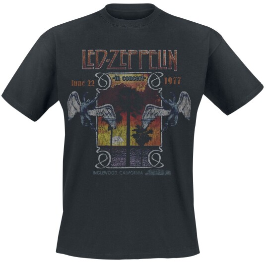 Led Zeppelin T-skjorte Inglewood S til XXL Herrer svart Led Zeppelin T-skjorte Inglewood S til XXL Herrer svart