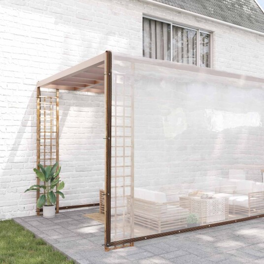 vidaXL Plante Dekke 10 x 12 m PE Gjennomsiktig