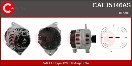 CASCO CAL15146AS Dynamo