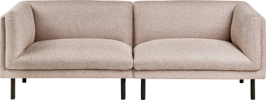 3 seters sofa Vorgod Stoff Lys brun