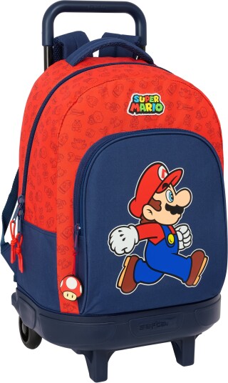 Super Mario Compact Trolley Trillekoffert 33L Trick MÞrkeblÄ/RÞd Super Mario Compact Trolley Trillekoffert 33L Trick MÞrkeblÄ/RÞd