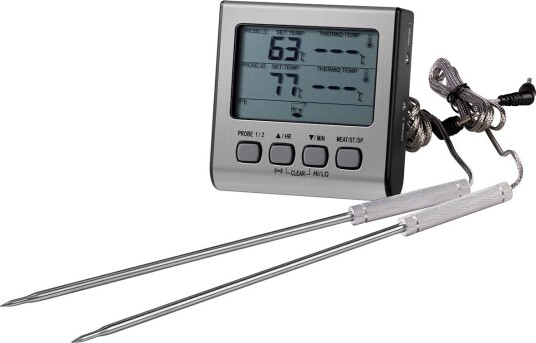 Anton Oliver 2P Kjøkken/BBQ Digital Steketermometer med Timer (-10 til 300 C)