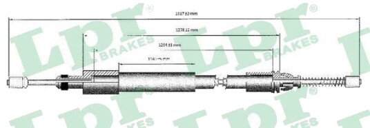 LPR C0975B Tautrekk håndbremse LPR C0975B Tautrekk håndbremse