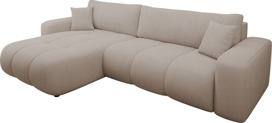 Flo Sovesofa med Sjeselong 3 seter i Plysj Beige